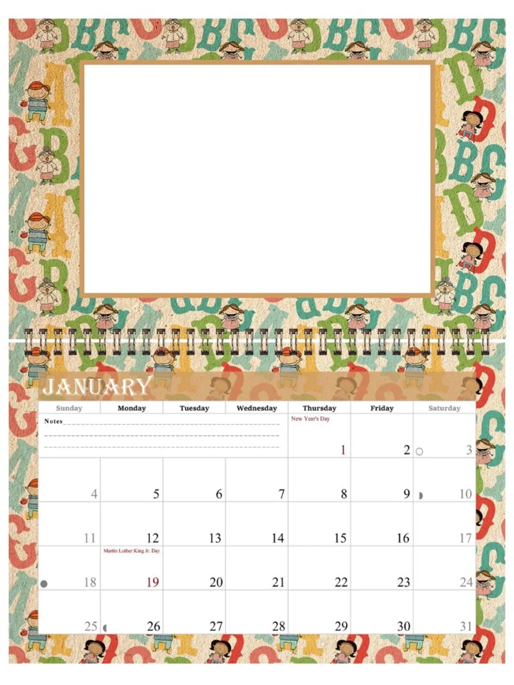 Personalized Custom 2027 Personalized Custom - 12 Months Calendar 8.5x11In. 010